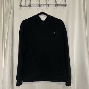 Zyia/ Active Pullover Hoodie Sweatshirt Black, Soft Cotton Blend-Pocket‌‌